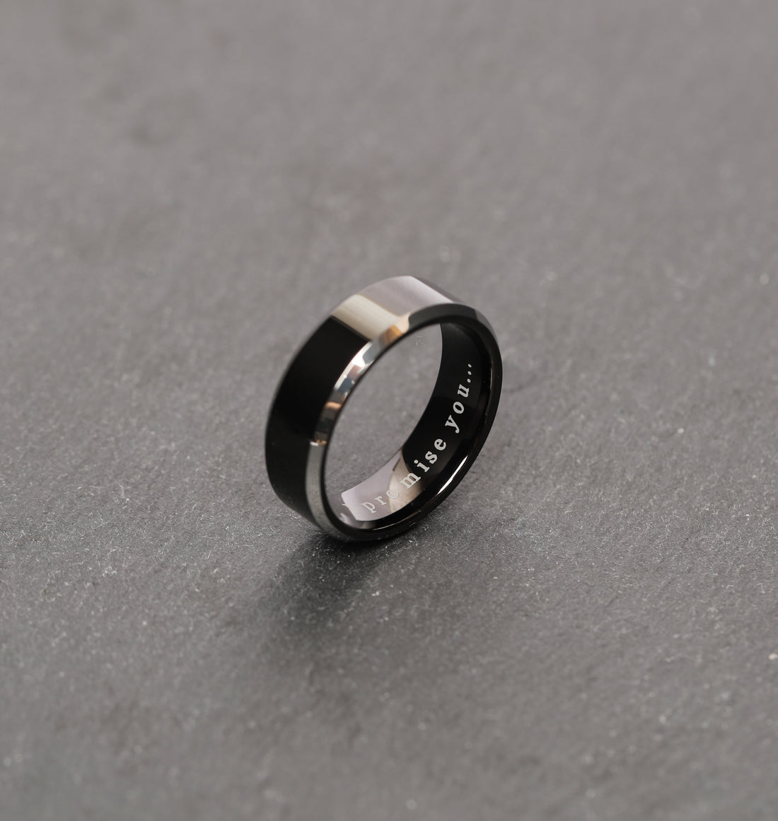 Personalized Wedding Band Ring for Men Sleek Design