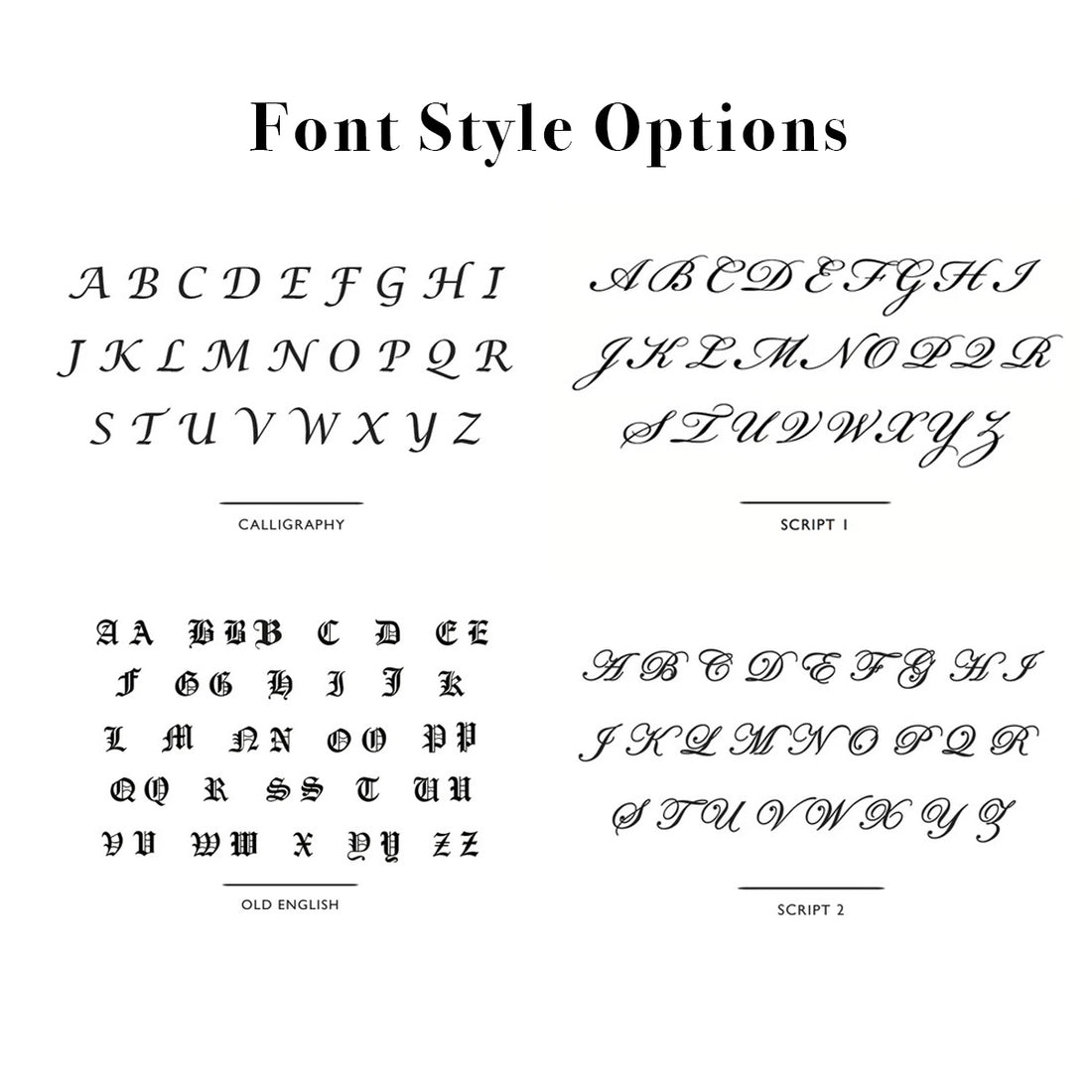 Font style Options