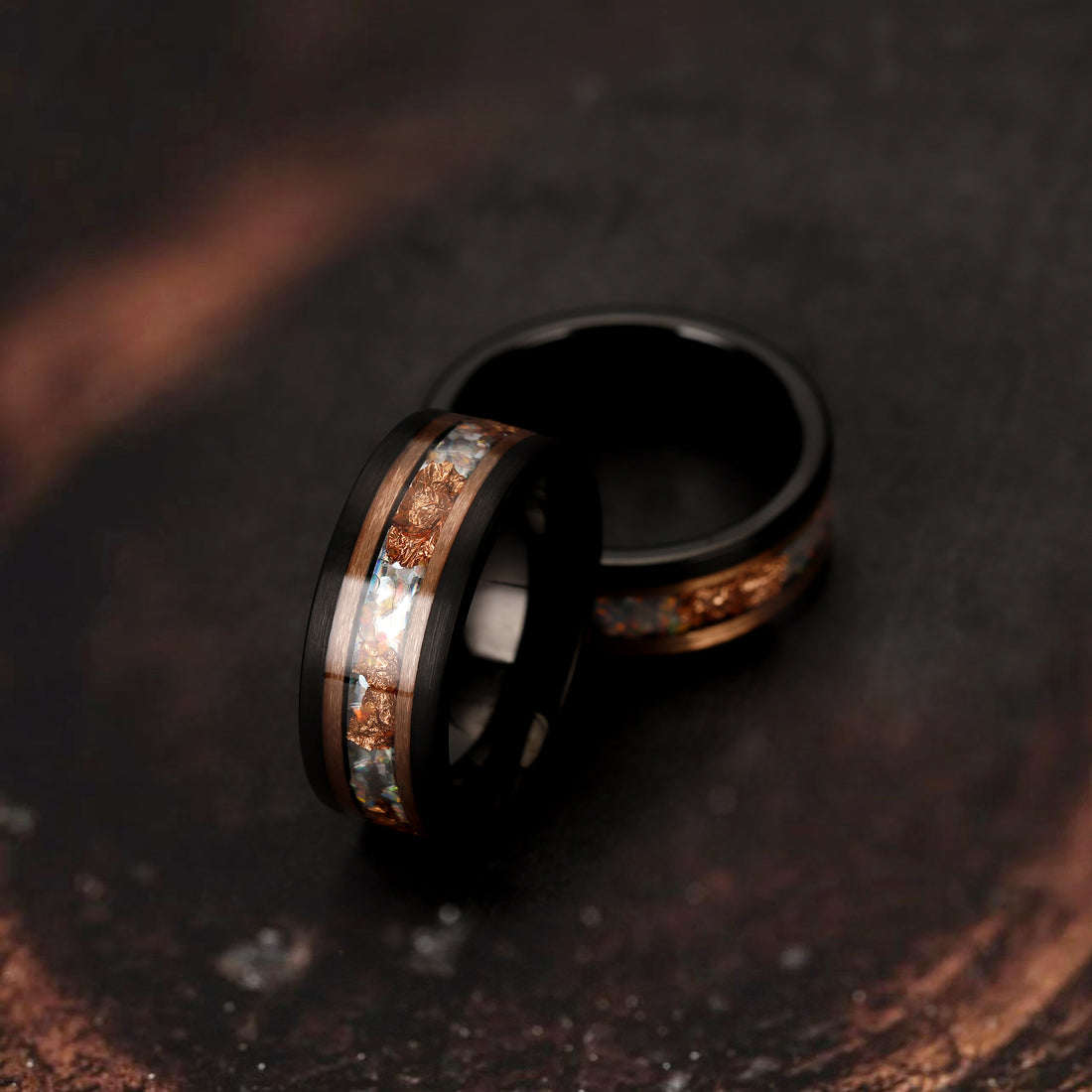 Handmade Rose Gold Ring for Men – Unique Artisan Groom Ring