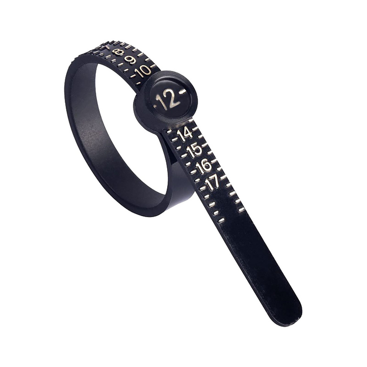 Jewelry's ring US sizer measuring tool for accurately determining ring sizes