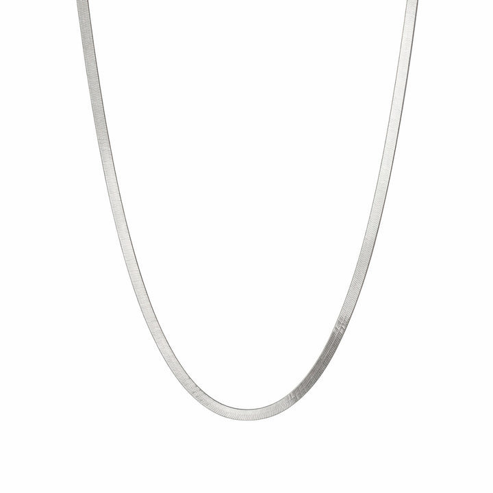 Silver Herringbone Chain for women by Berradas jewelry