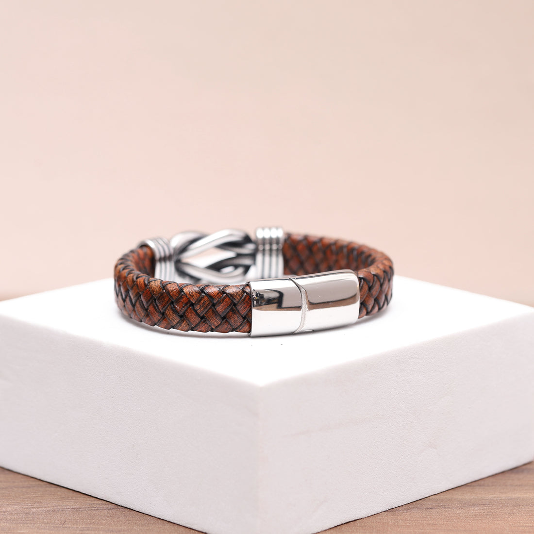 Clasp of leather bracelet, a durable and chic choice for everyday accessorizing