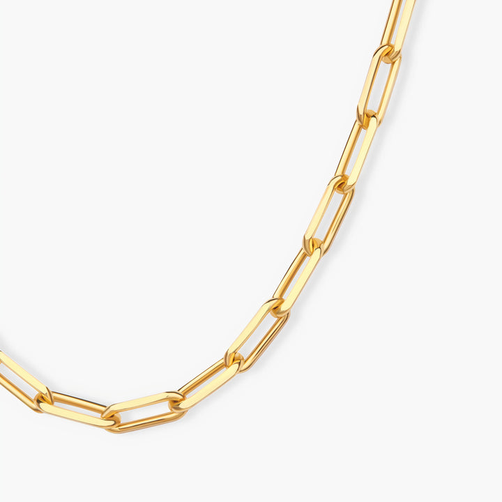 Gold Paperclip chain for women berradas jewelry