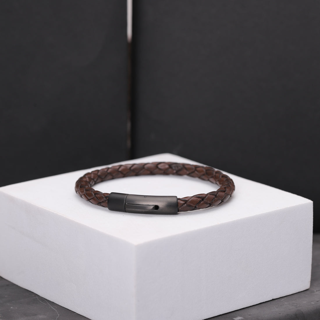 Custom Hidden Message Leather Bracelet