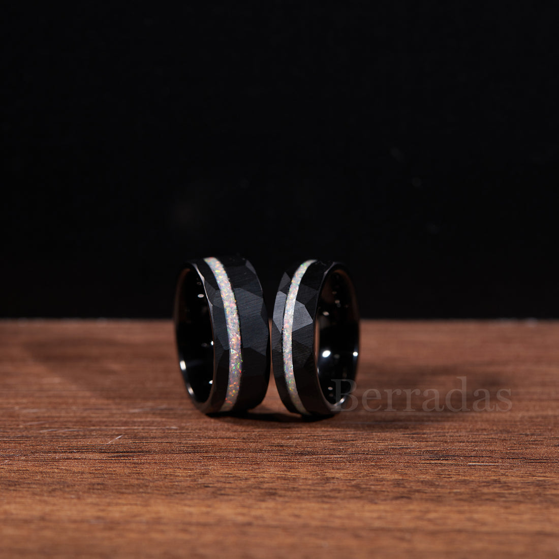 Customized couple rings, a thoughtful Valentine's Day gift for him and her.