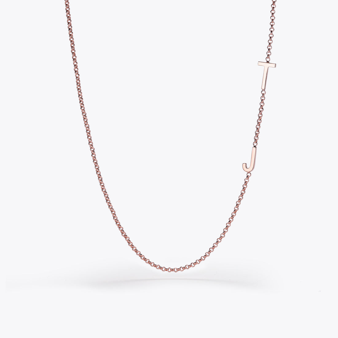 Sideway Initial Necklace