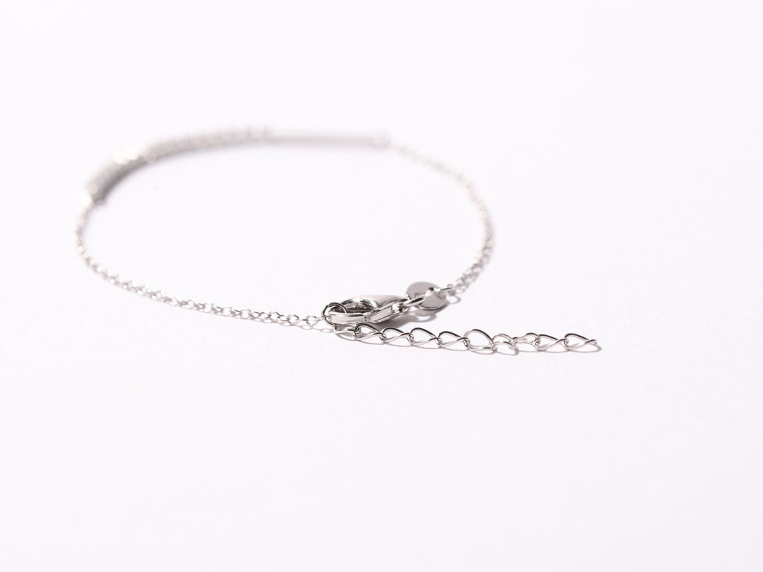 Dainty Pavé Bar Bracelet