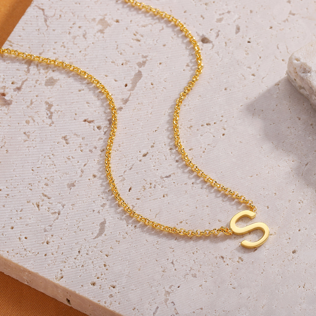 Initial letter necklace