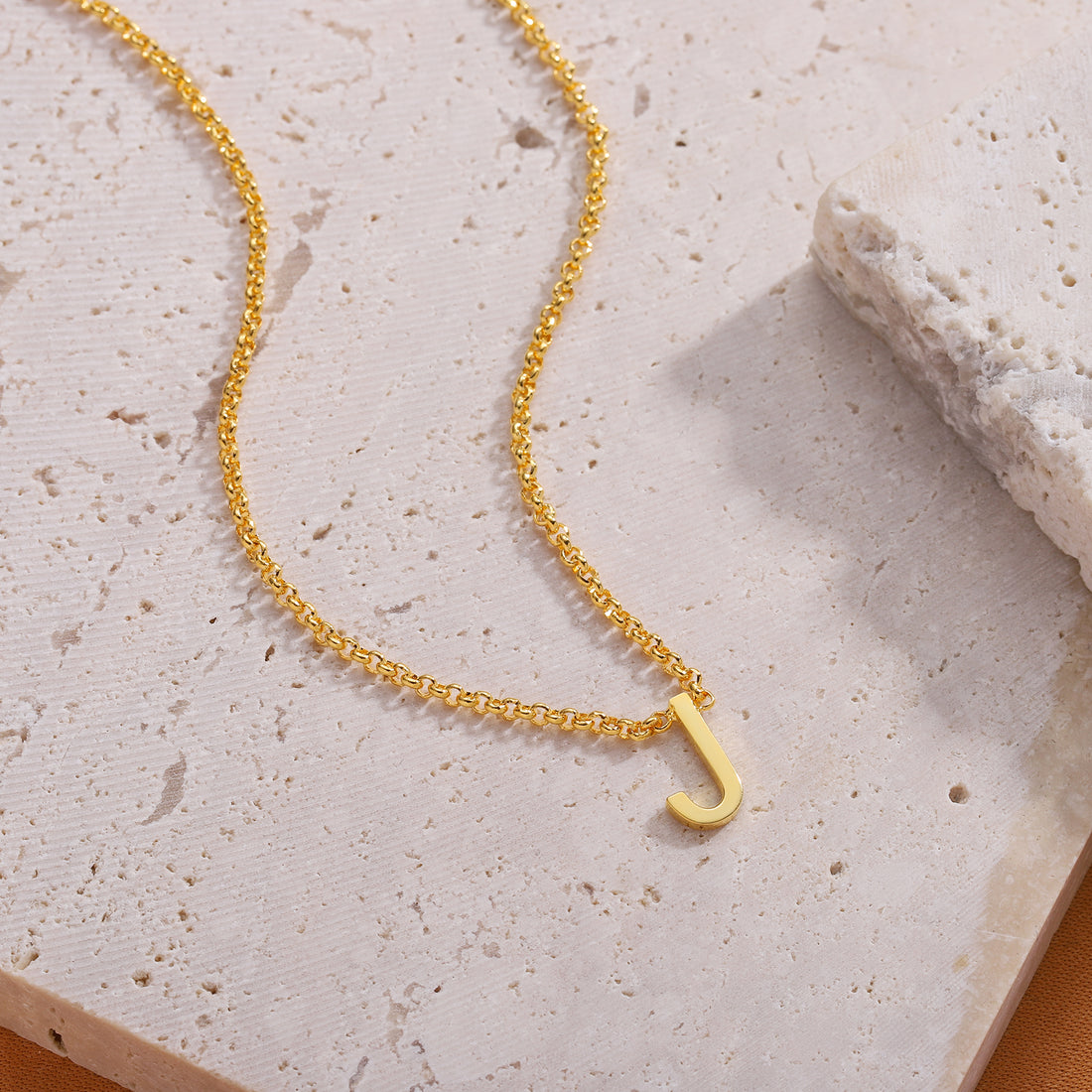 Initial letter necklace