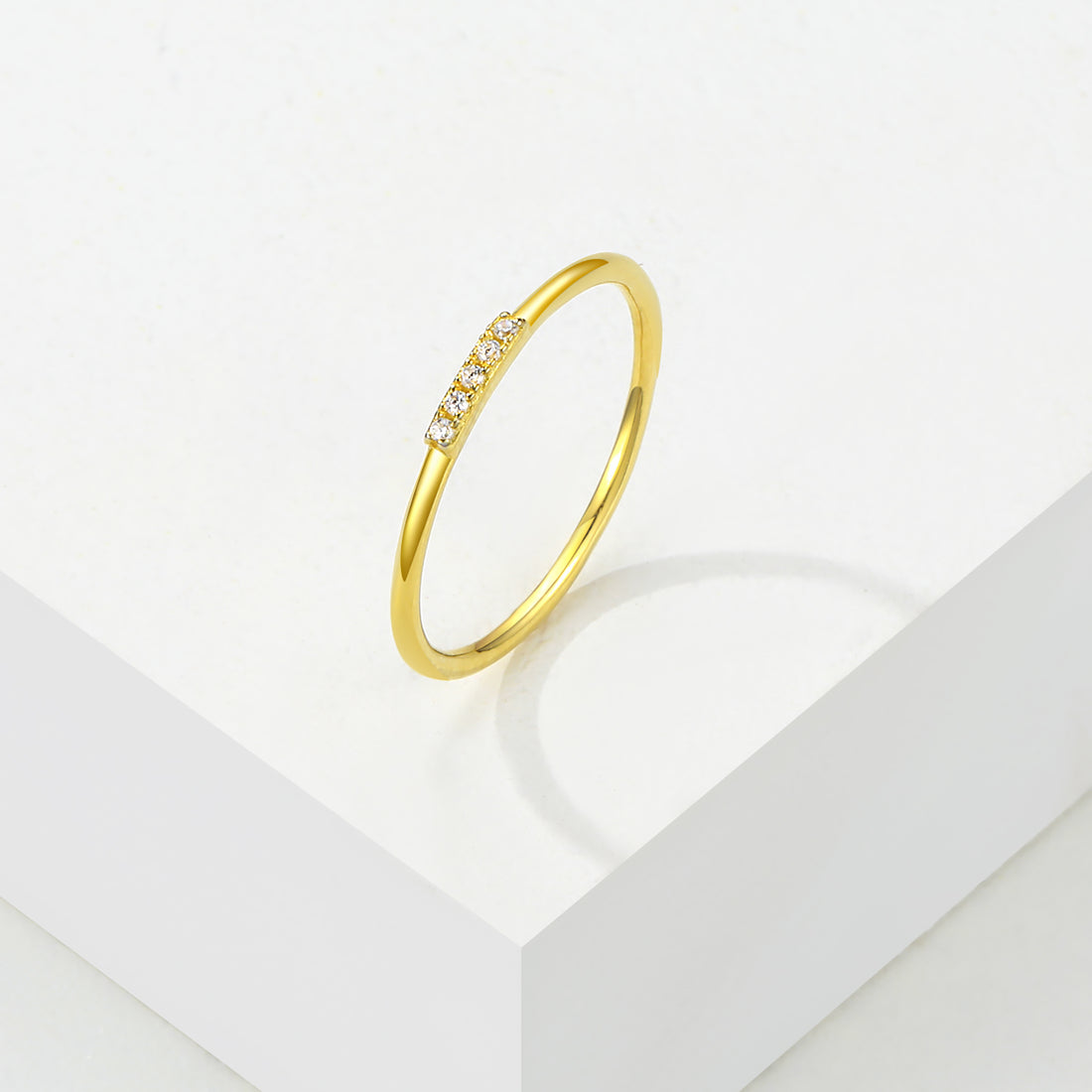 Semi-pavé band ring for women - Berradas