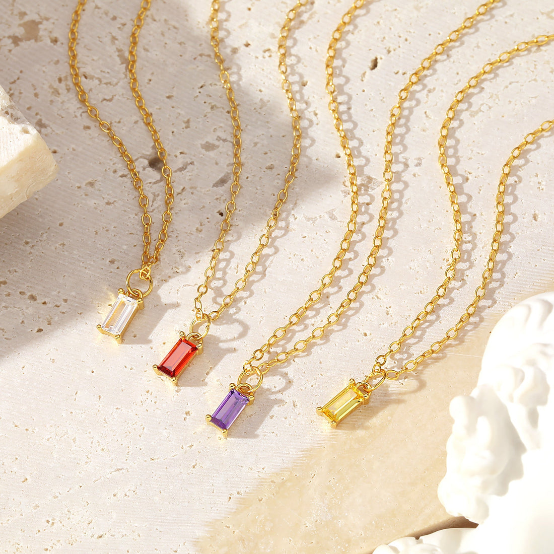 Simulated Gemstone necklaces