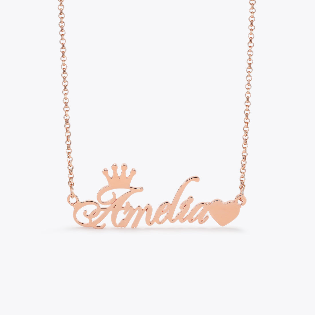 Crown name necklace