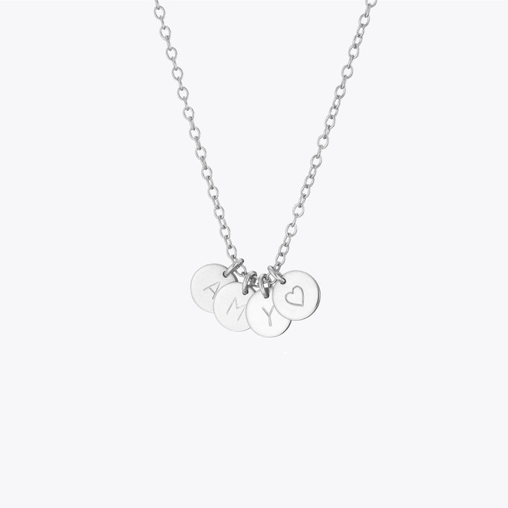 Personalized Initial Discs Necklace - Berradas