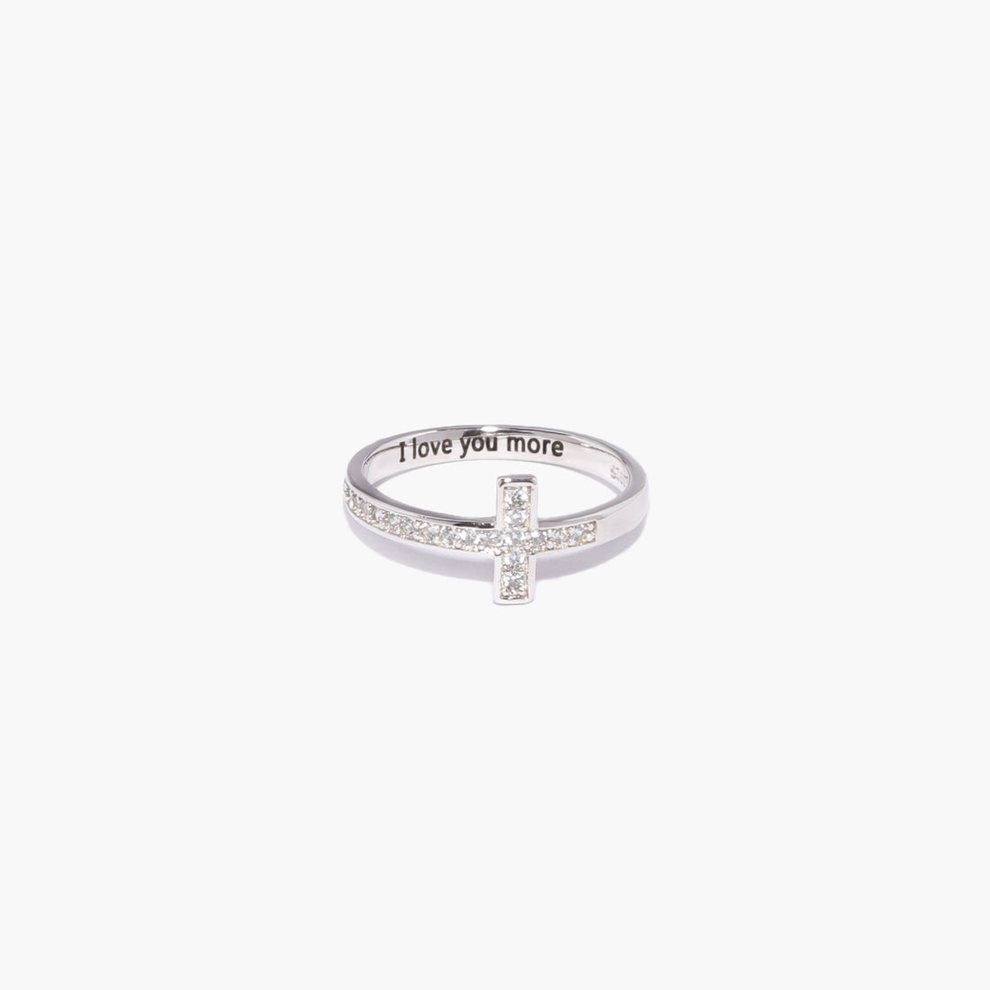 Personalized Cross Ring