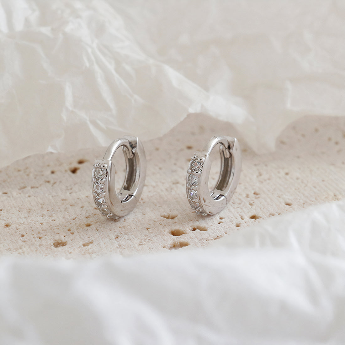 small-Huggie-Hoop-Silver-earring-for-women