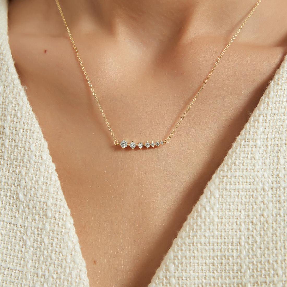 Dainty charm necklace