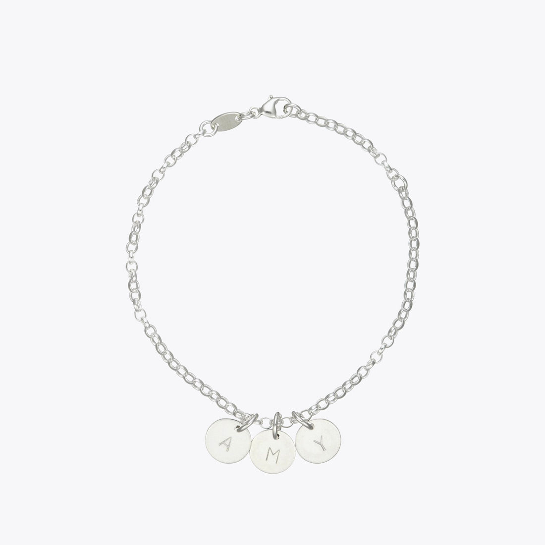 Silver Initial Bracelet