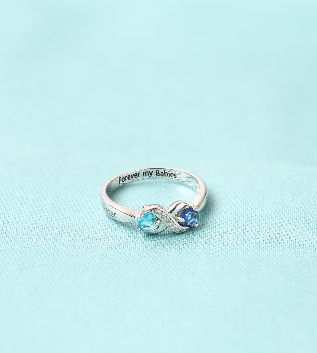 Infinity Birthstones Ring