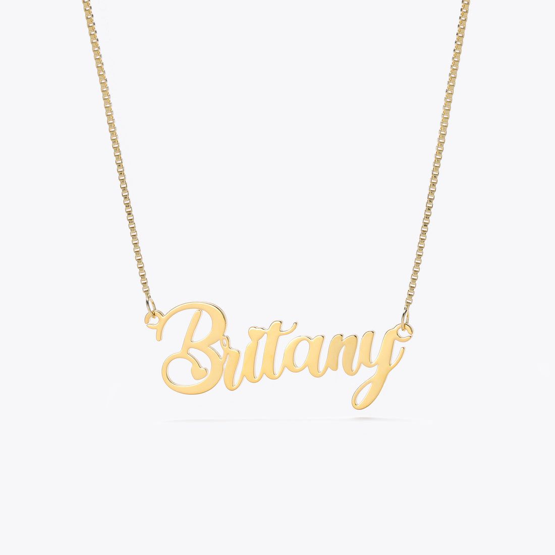 Show your name off with pride with our Cursive Name Necklace in 18k gold, Rose Gold or Sterling Silver. We are happy to provide you a personalized necklace you can treasure forever. 