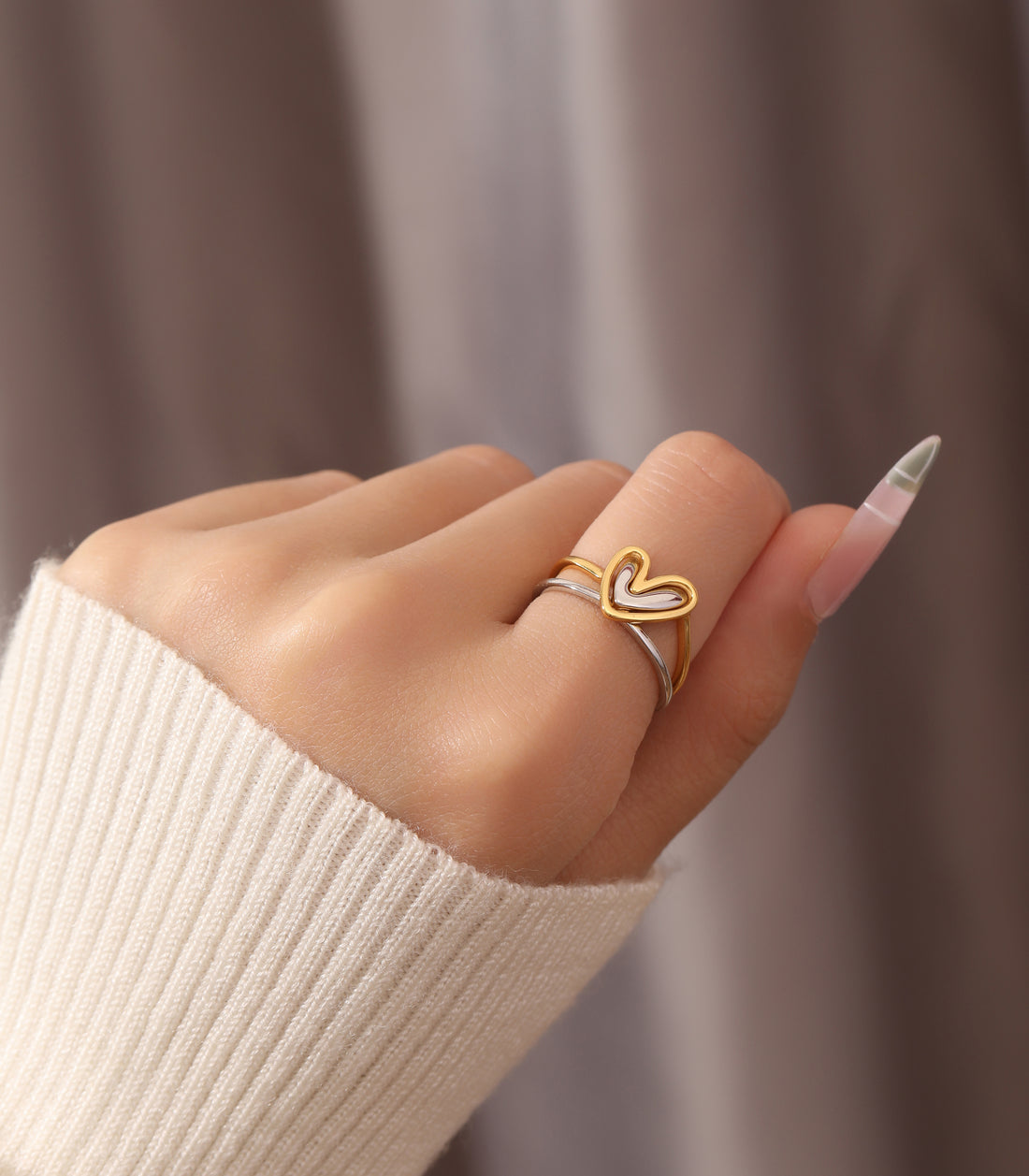 Heart Ring Set