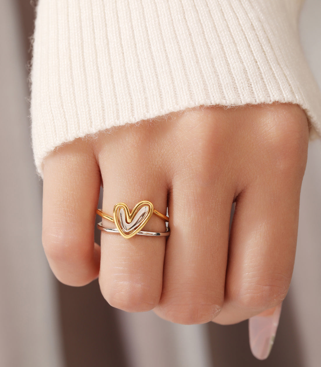 Heart Ring Set