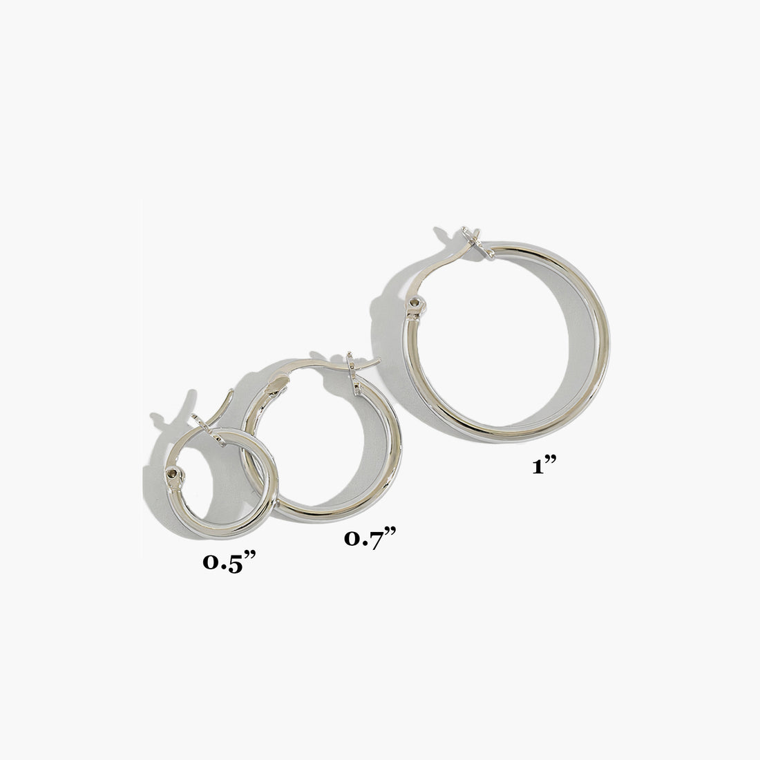 Eva Hoops - Silver