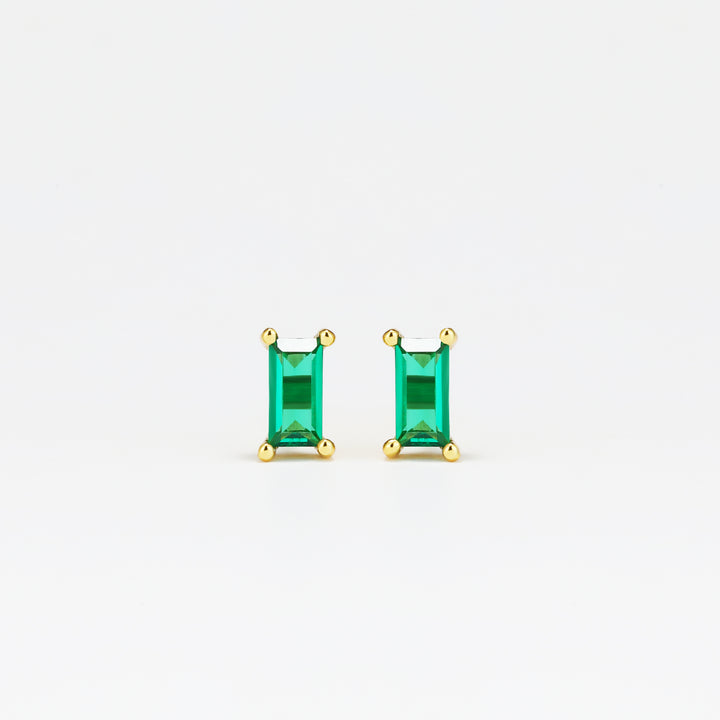 Delicate Emerald studs