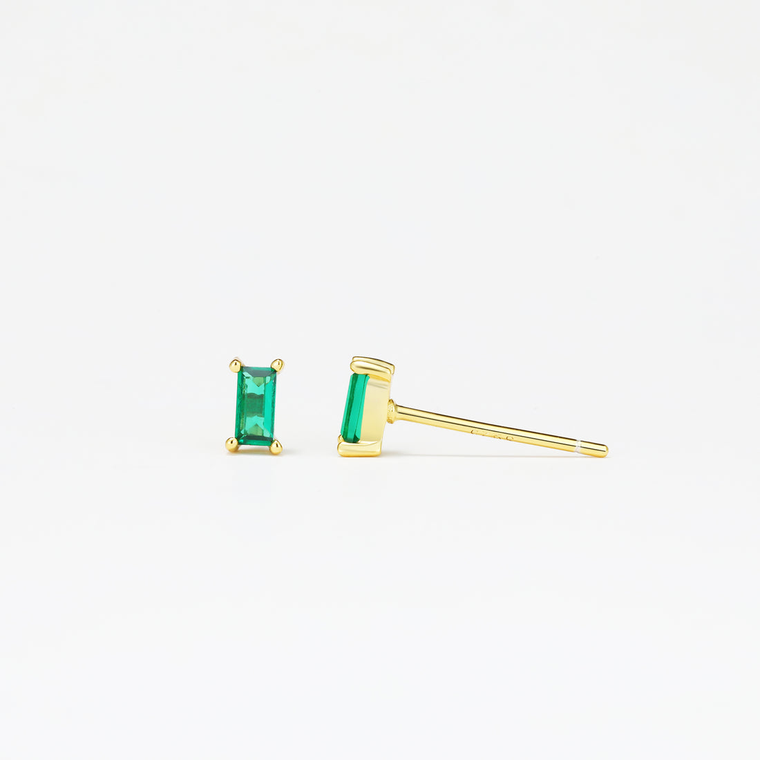 Delicate Emerald studs