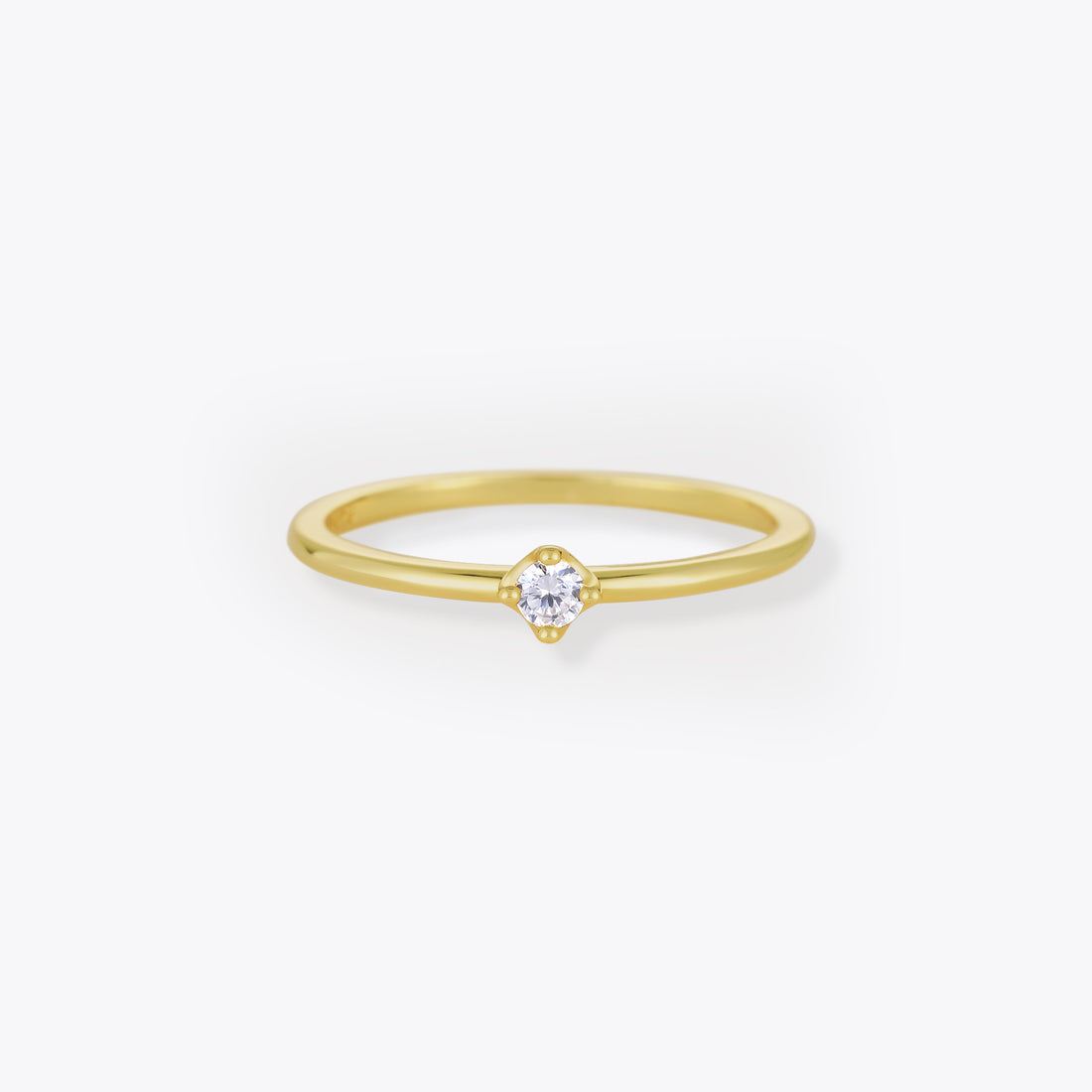 Moissanite Solitaire band Ring - Berradas