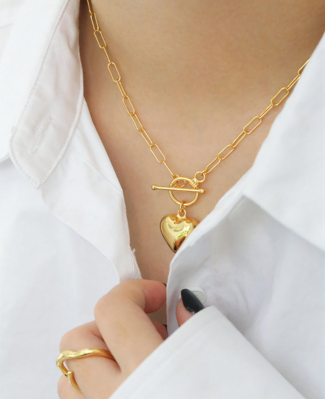 Paperclip Charm Necklace