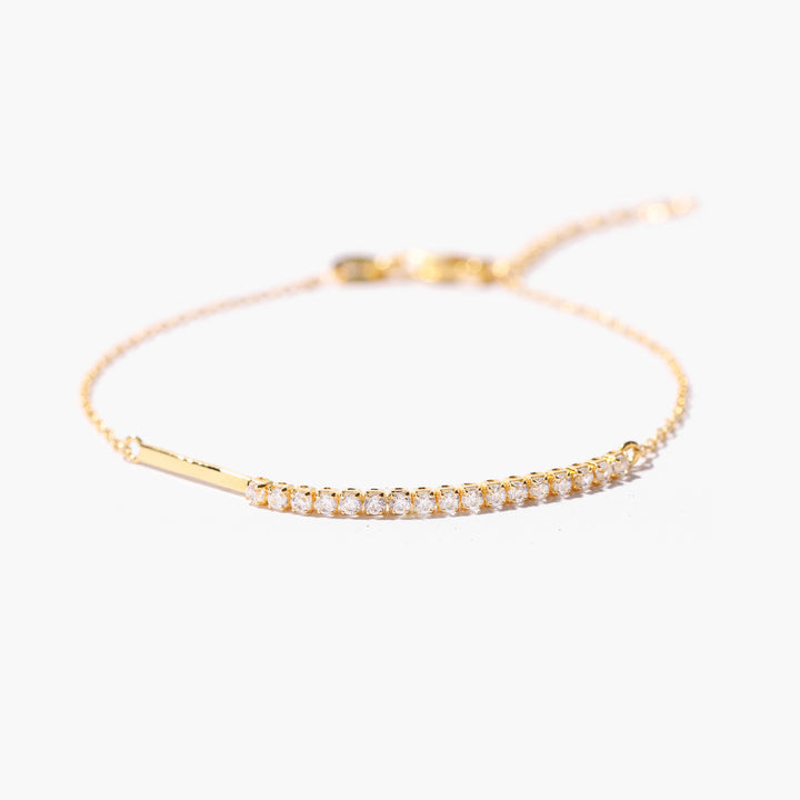 Dainty Pavé Bar Bracelet