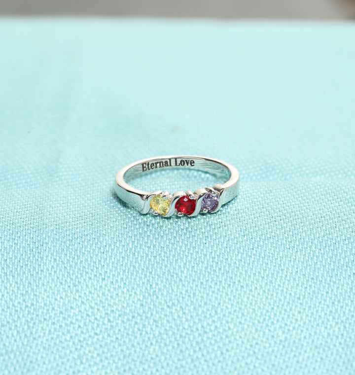 personalized birthstone ring for women - berradas jewelry