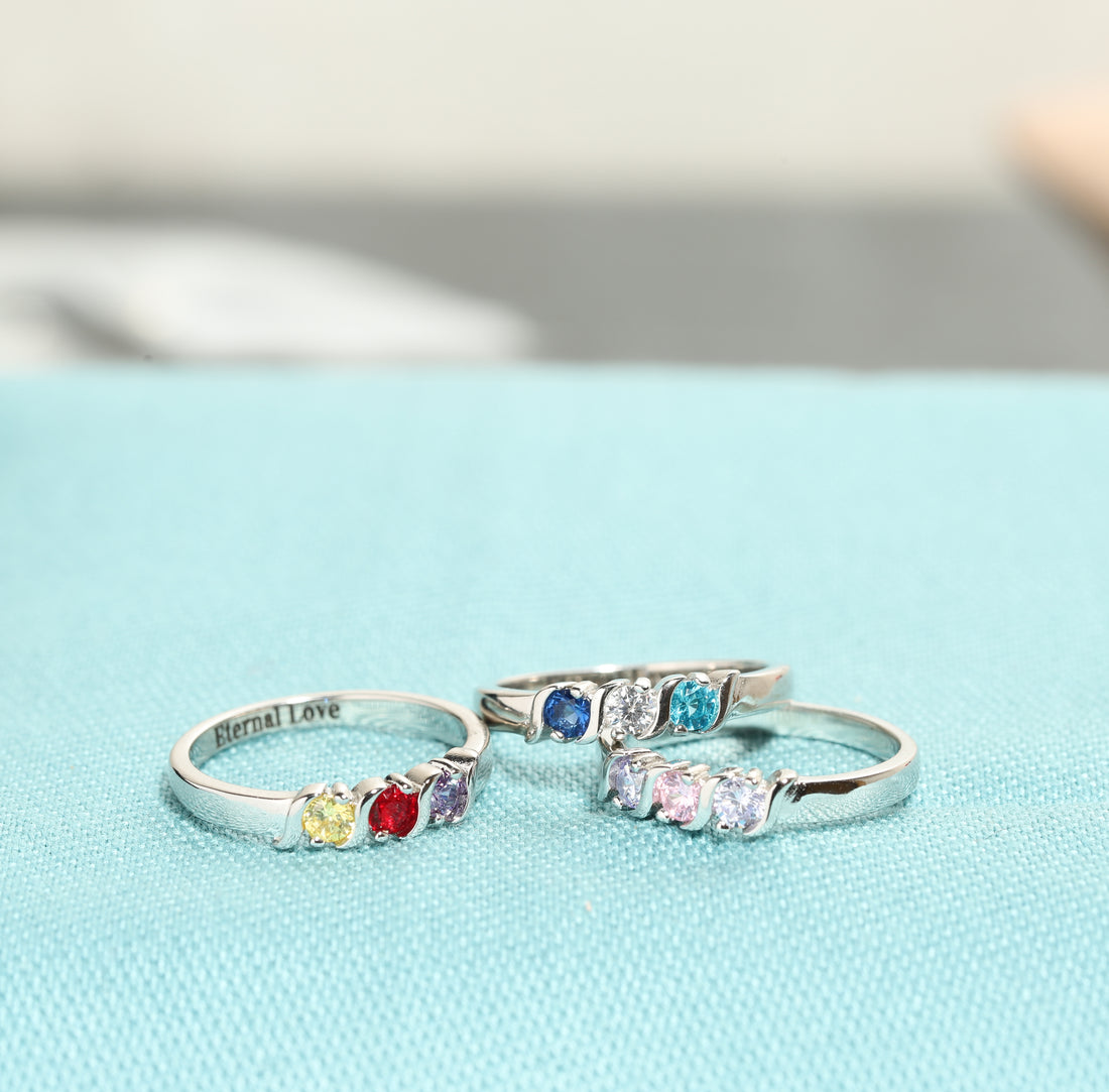 personalized birthstone ring for women - berradas jewelry