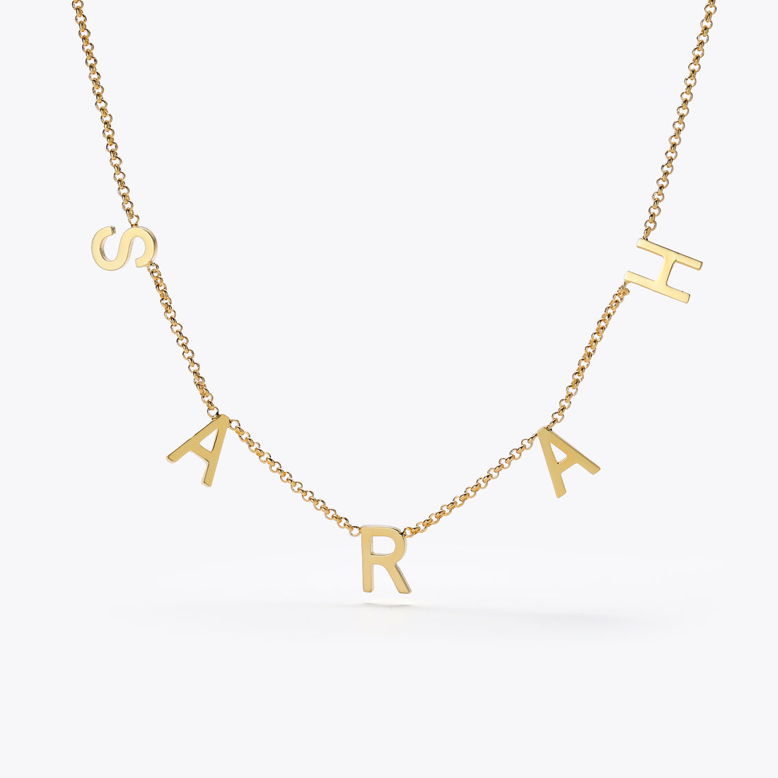 Custom initials necklace