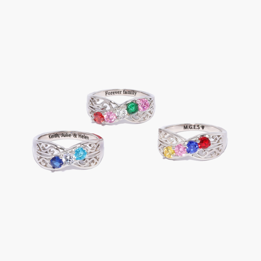 personalized rings  custom birthstone ring - berradas jewelry