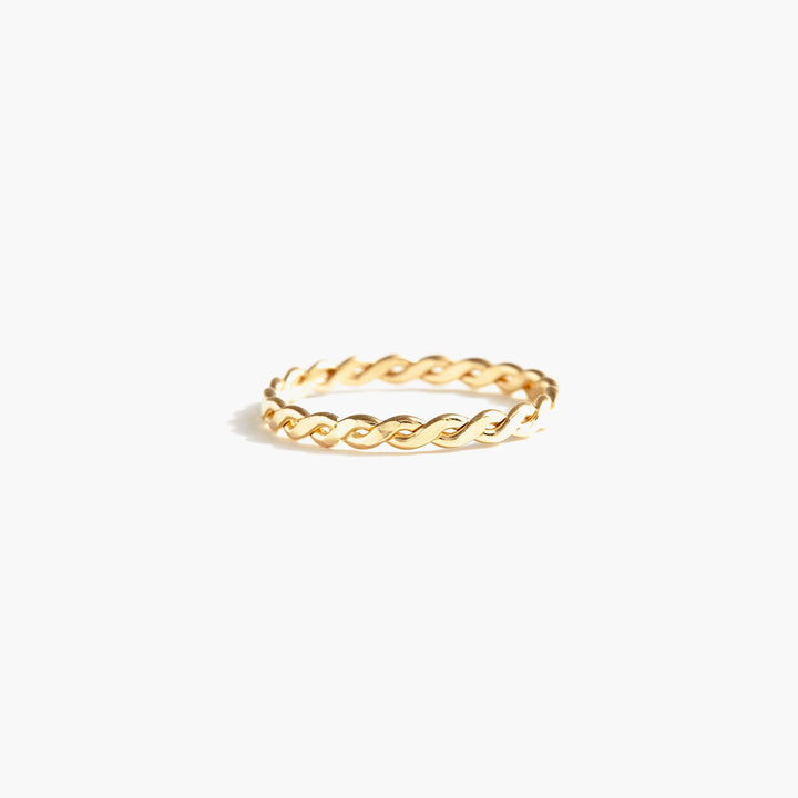 Twisted Gold Band Ring - BERRADAS